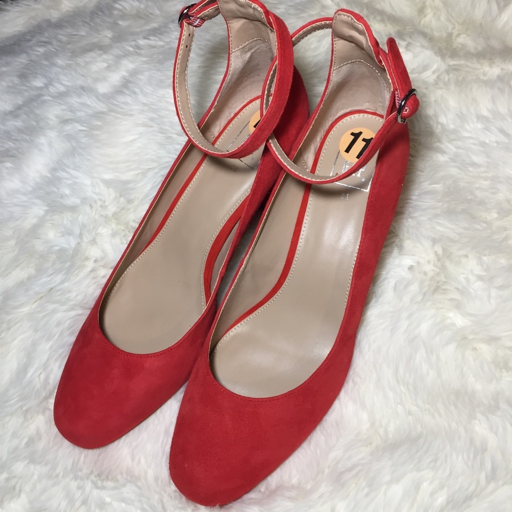 GAP WOMAN THICK HEELS VELVET HIGH HEELS SIZE 11